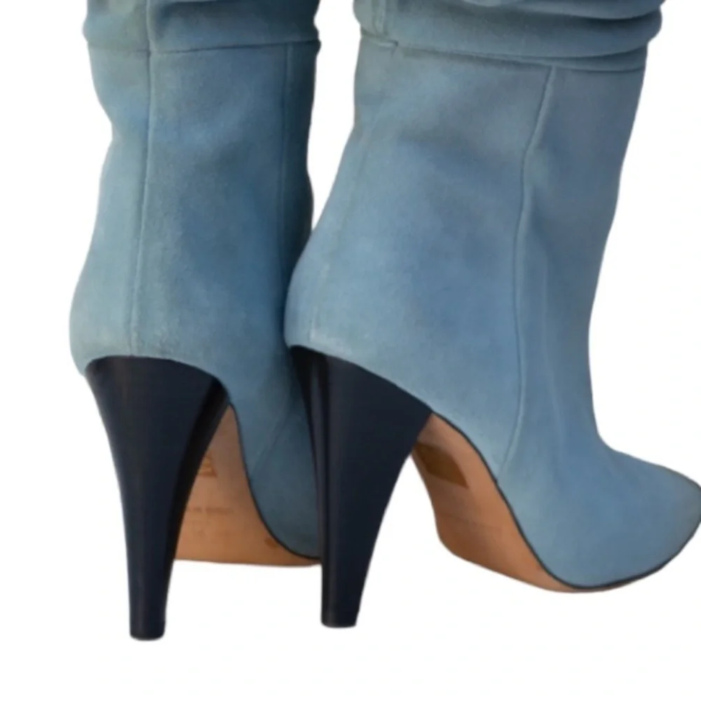 Nwt IRO Revolve Bailey Boot In Light Blue Suede Knee High Boot SIZE 36-6 - Picture 3 of 8